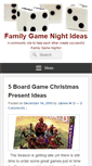 Mobile Screenshot of familygamenightideas.com
